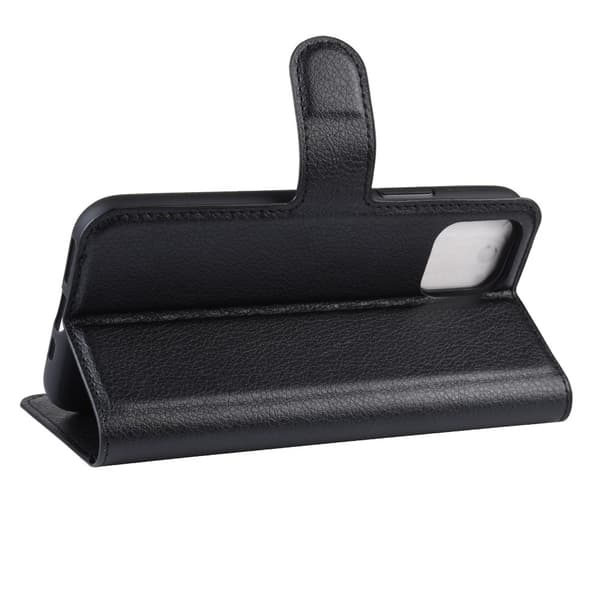 Mobilfodral Läder iPhone 11 Svart