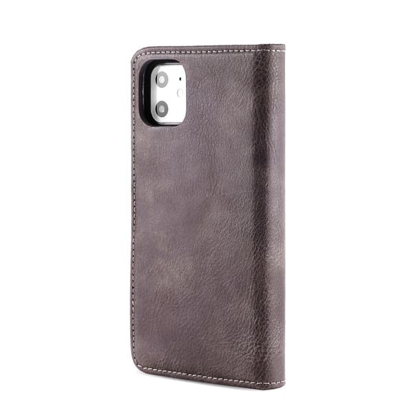 DG.MING 2-in-1 Magnet Wallet iPhone 11 Brown