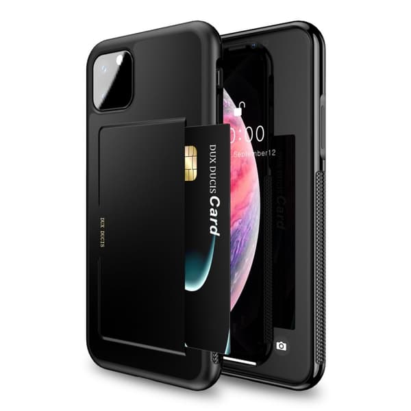 Dux Ducis PoCard Kortfack Skal iPhone 11 Pro Max Svart