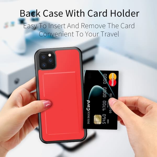 Dux Ducis PoCard Kortfack Skal iPhone 11 Pro Max Röd