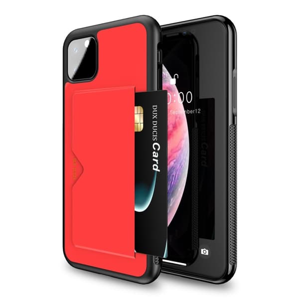 Dux Ducis PoCard Kortfack Skal iPhone 11 Pro Max Röd