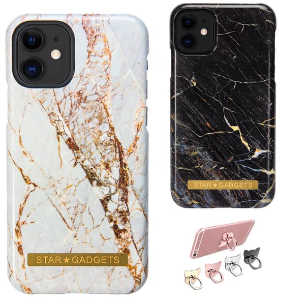 iPhone 11 - Kuori / Suoja Marble Black