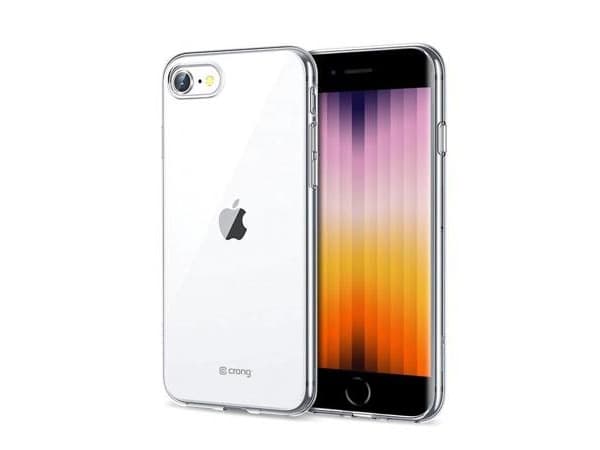 Crong Crystal Slim Cover - Etui iPhone SE (2022/2020) / 8 / 7 (przezroczysty), Kansi, Apple, läpinäkyvä, läpinäkyvä