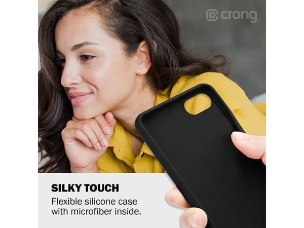 Crong Crong Color Cover - Veske iPhone SE 2020 / 8 / 7 (svart) universal