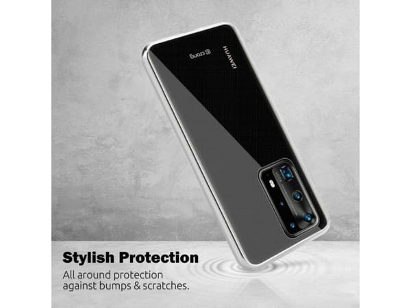 Crong CRG-CRSLIM-HP40P-TRS, Suojus, Huawei, P40 Pro, 16,7 cm (6.58"), Läpinäkyvä
