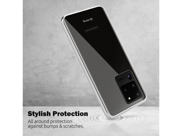 Crong CRG-CRSLIM-SGS20U-TRS, Suojus, Samsung, S20 Ultra, 17,5 cm (6.9"), Läpinäkyvä