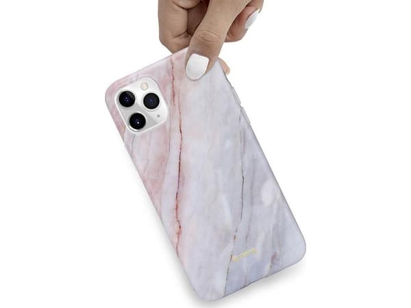 Crong Crong Marble Case Protective Case for iPhone 11 Pro (Pink)