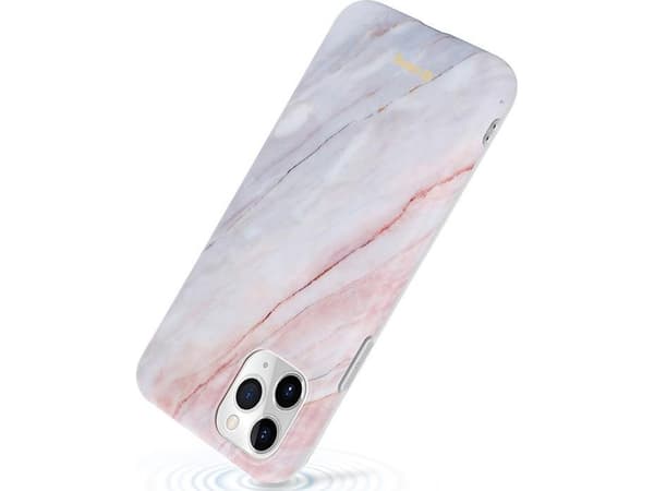 Crong Crong Marble Case Protective Case for iPhone 11 Pro (Pink)