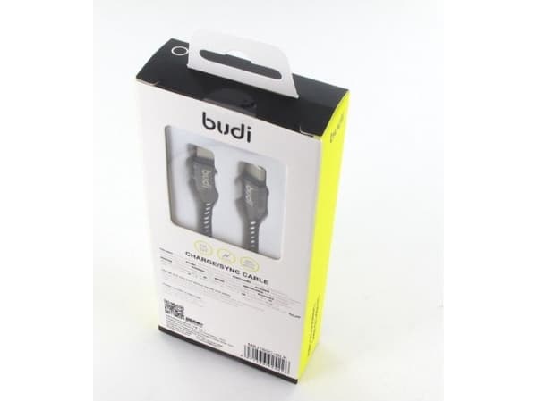 Budi Budi USB-kabel - USB-C - USB-C 2.4A-kabel, 1 m (svart) universal