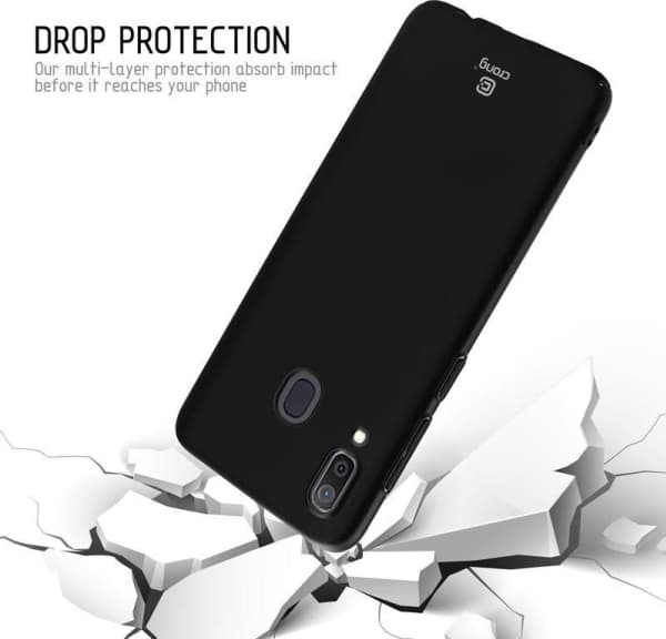 Crong Smooth Skin Case for Samsung Galaxy A30 (black)