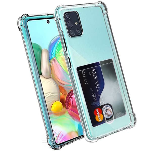 Stötdämpande Skal med Kortfack - Samsung Galaxy A51