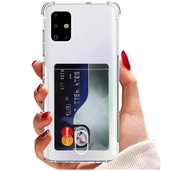 Stötdämpande Skal med Kortfack - Samsung Galaxy A51