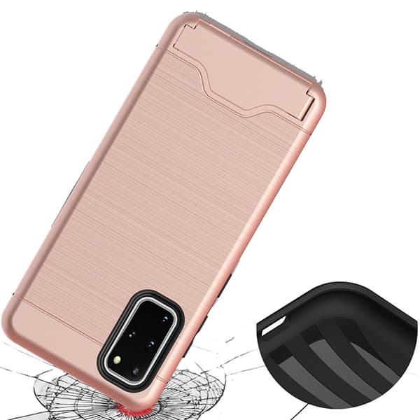 Skal med Korthållare - Samsung Galaxy S20 Plus