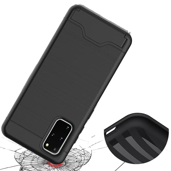 Skal med Korthållare - Samsung Galaxy S20 Plus