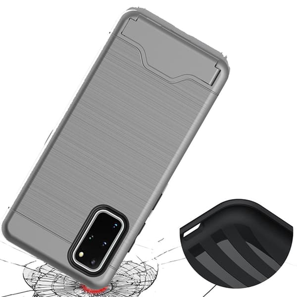 Skal med Korthållare - Samsung Galaxy S20 Plus