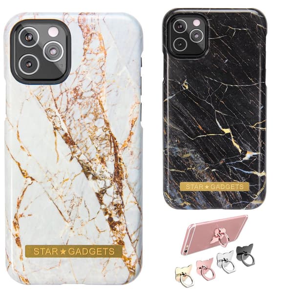 iPhone 11 Pro - Skal / Skydd / Marmor Black