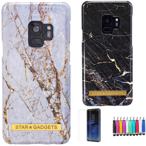 Samsung Galaxy S9 - Skal / Skydd / Marmor Black