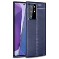Miniatyrbillede 7 af 8: Lædermønstret TPU cover Samsung Galaxy Note 20 Ultra : farve - blå