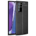 Miniatyrbillede 6 af 8: Lædermønstret TPU cover Samsung Galaxy Note 20 Ultra : farve - blå