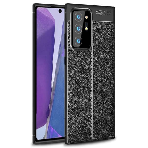 Lædermønstret TPU cover Samsung Galaxy Note 20 Ultra : farve - blå