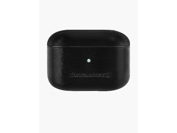dbramante1928 Copenhagen - Fodral för hörlurar - handgjort fullnarvskinn - svart - för Apple AirPods Pro