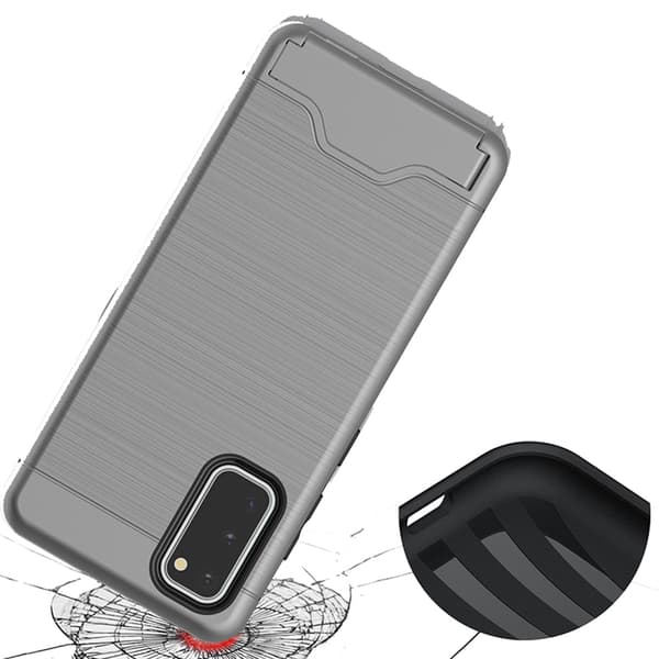 Smidigt Jensen Skal med Korthållare - Samsung Galaxy S20