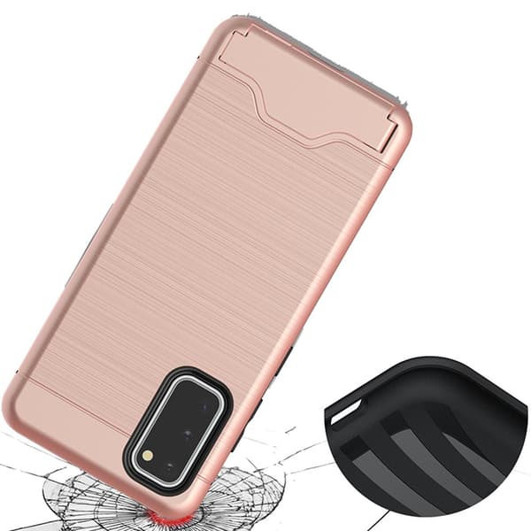 Smidigt Jensen Skal med Korthållare - Samsung Galaxy S20