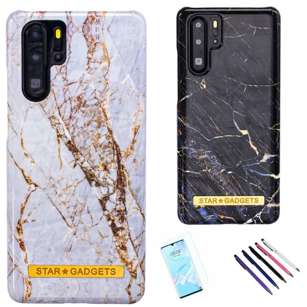 Huawei P30 Pro - Cover / Beskyttelse Marble White
