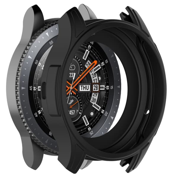 Silikonskal Till Samsung Galaxy Watch 46mm/Gear S3 Frontier Svart