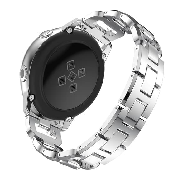 Rhinestone Metallarmband Galaxy Watch Active Silver