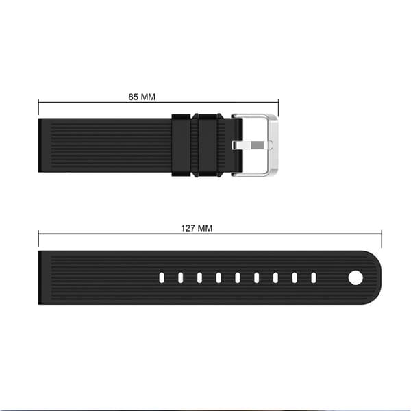 Silikonarmband Samsung Galaxy Watch Active Svart