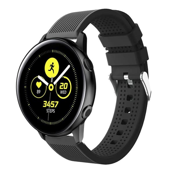 Silikonarmband Samsung Galaxy Watch Active Svart