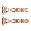 Miniatyrbild 4 av 4: Rhinestone Kristallarmband Apple Watch 42/44/45/49 mm Roséguld