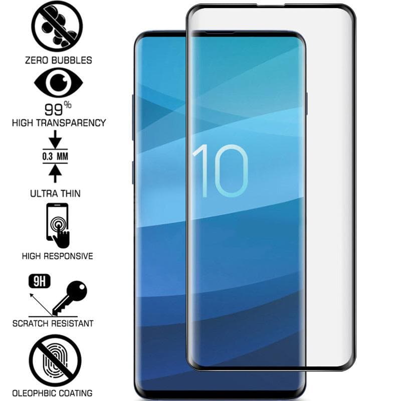 iCoverCase | Samsung Galaxy S10 | Full Cover Skjermebeskytter