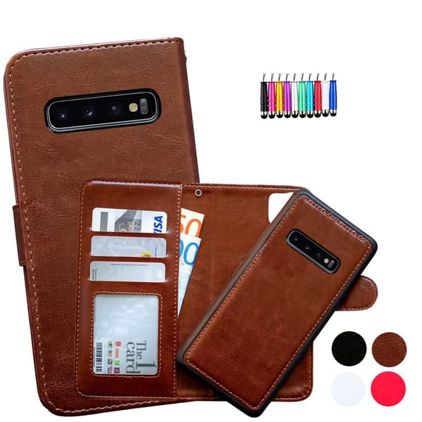 Skydda din Samsung Galaxy S10 med läder! Brown