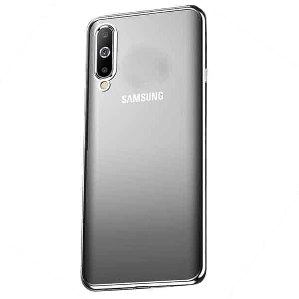 Samsung Galaxy A70 - Stötdämpande Silikonskal (FLOVEME) Silver