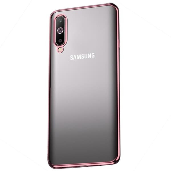 Samsung Galaxy A70 - Silikonskal Roséguld