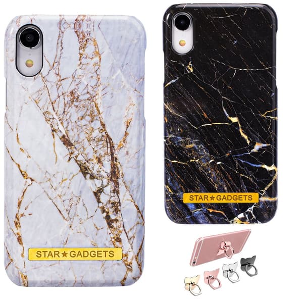 iPhone Xr - Kuori / Suoja Marble White