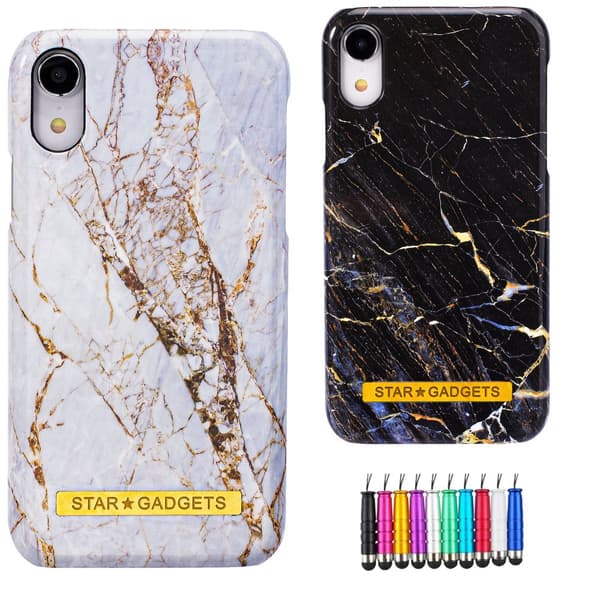 iPhone Xr - Skal / Skydd / Marmor White