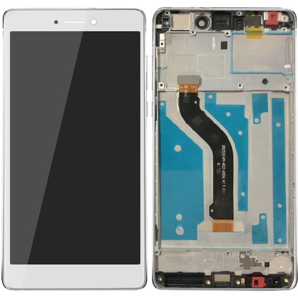 Huawei Honor 8 Lite skärm LCD Komplett med ram - Vit