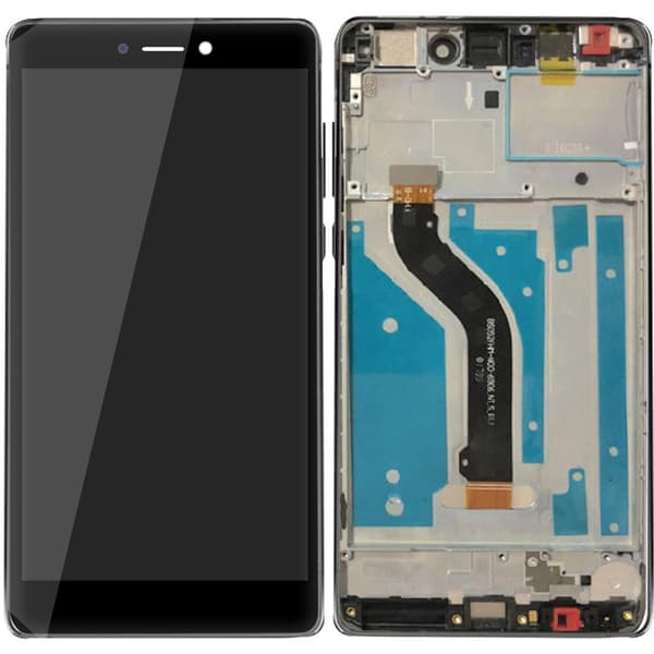Huawei Honor 8 Lite skärm LCD Komplett med ram - Svart