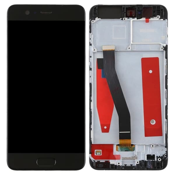 Huawei P10 Skärm LCD Komplett med ram - Svart