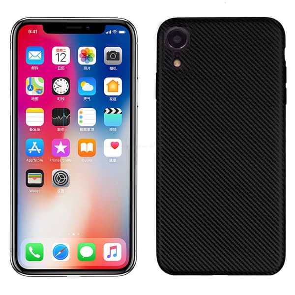 iPhone XR - Slittåligt Karbon-Design Skal