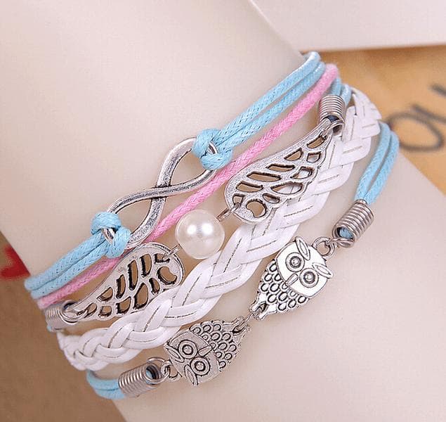 Armband Vintage (Rosa/Blå)