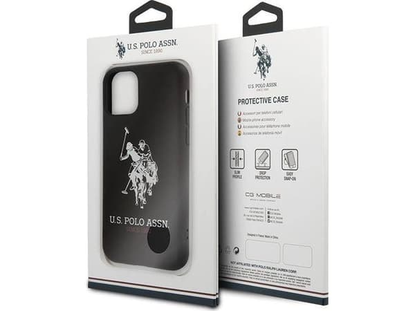 U.S. Polo Assn US Polo USHCN65SLHRBK iPhone 11 Pro Max czarny/black Silicone Collection