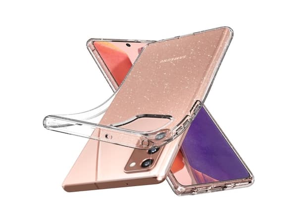 Spigen Liquid Crystal Glitter, Omslag, Samsung, Galaxy Note 20 5G, 17 cm (6.7"), Transparent