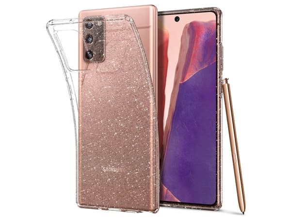 Spigen Liquid Crystal Glitter, Omslag, Samsung, Galaxy Note 20 5G, 17 cm (6.7"), Transparent