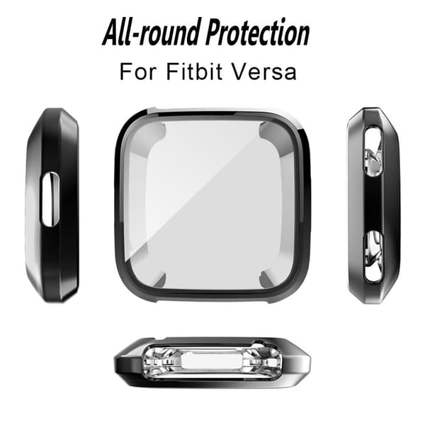 Heltäckande Skal Fitbit Versa Svart