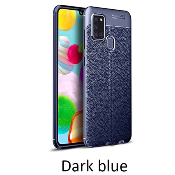 Samsung Galaxy A21S - Stilsäkert Litchi-Design Skal