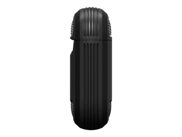 Spigen Rugged Armor - Fodral för hörlurar - termoplastisk polyuretan (TPU) - mattsvart - för Apple AirPods (1:a generation, 2a generation)